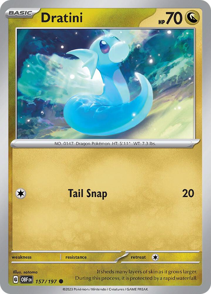 Dratini #157 - Obsidian Flames