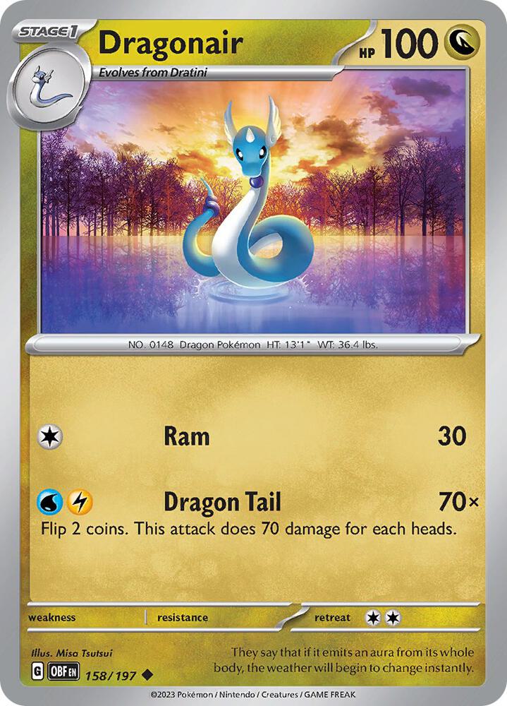 Dragonair #158 - Obsidian Flames