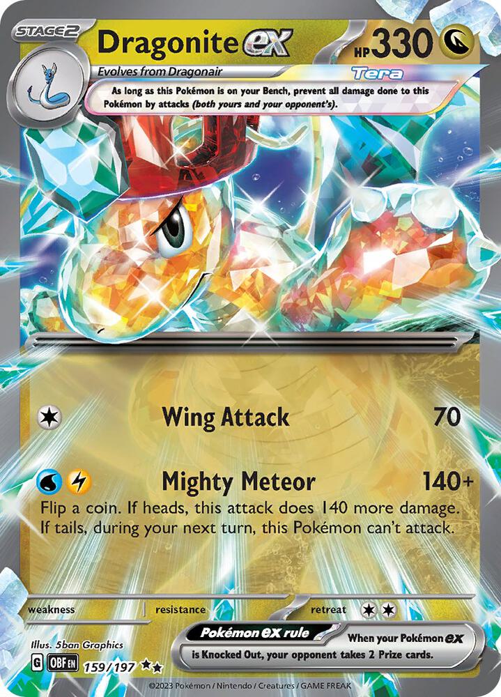 Dragonite ex #159 - Obsidian Flames