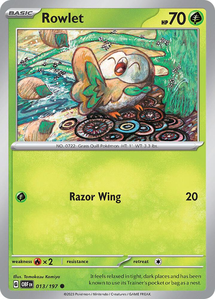 Rowlet #13 - Obsidian Flames