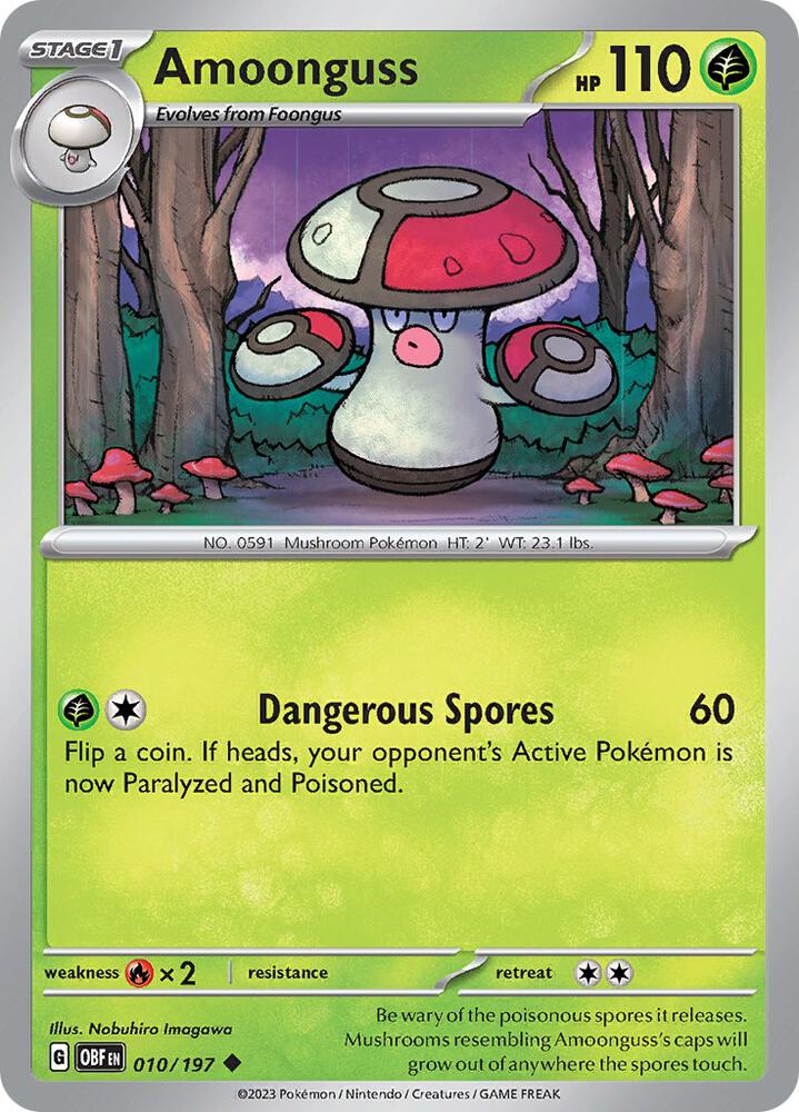 Amoonguss #10 - Obsidian Flames