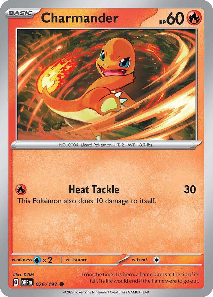 Charmander #26 - Obsidian Flames