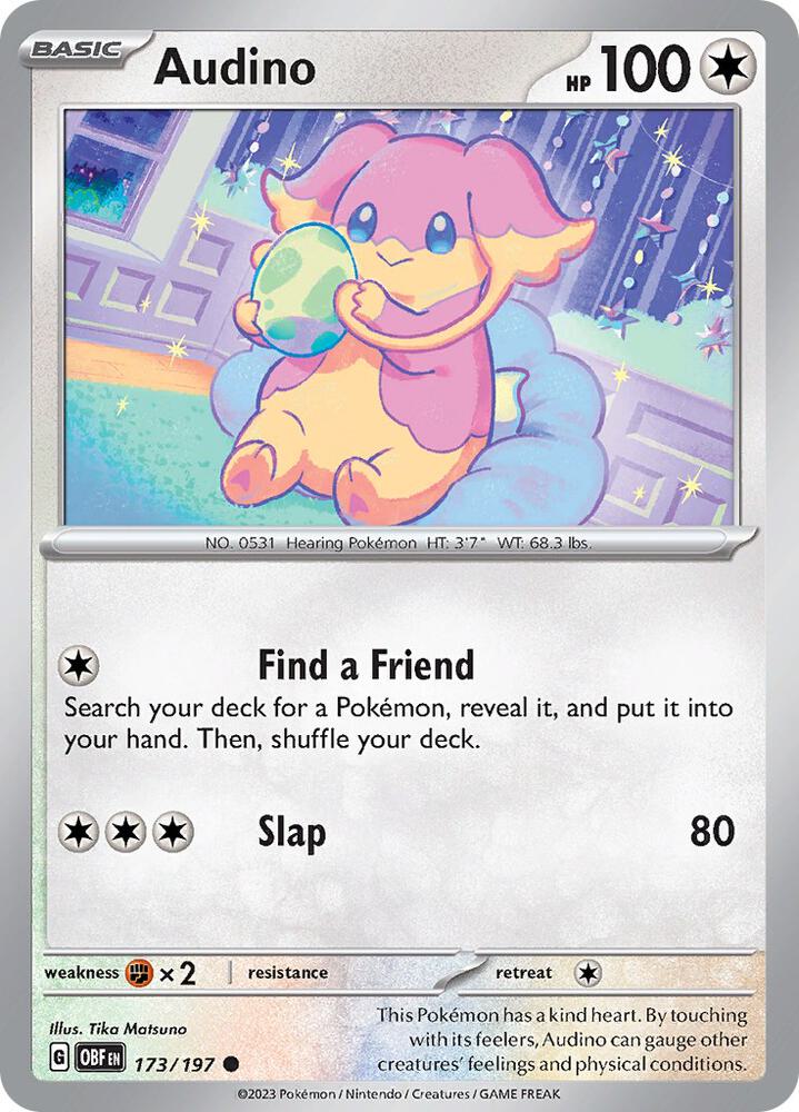 Audino #173 - Obsidian Flames