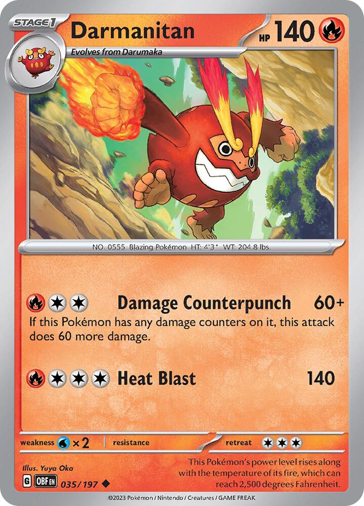 Darmanitan #35 - Obsidian Flames