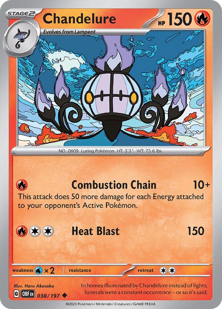Chandelure #38 - Obsidian Flames
