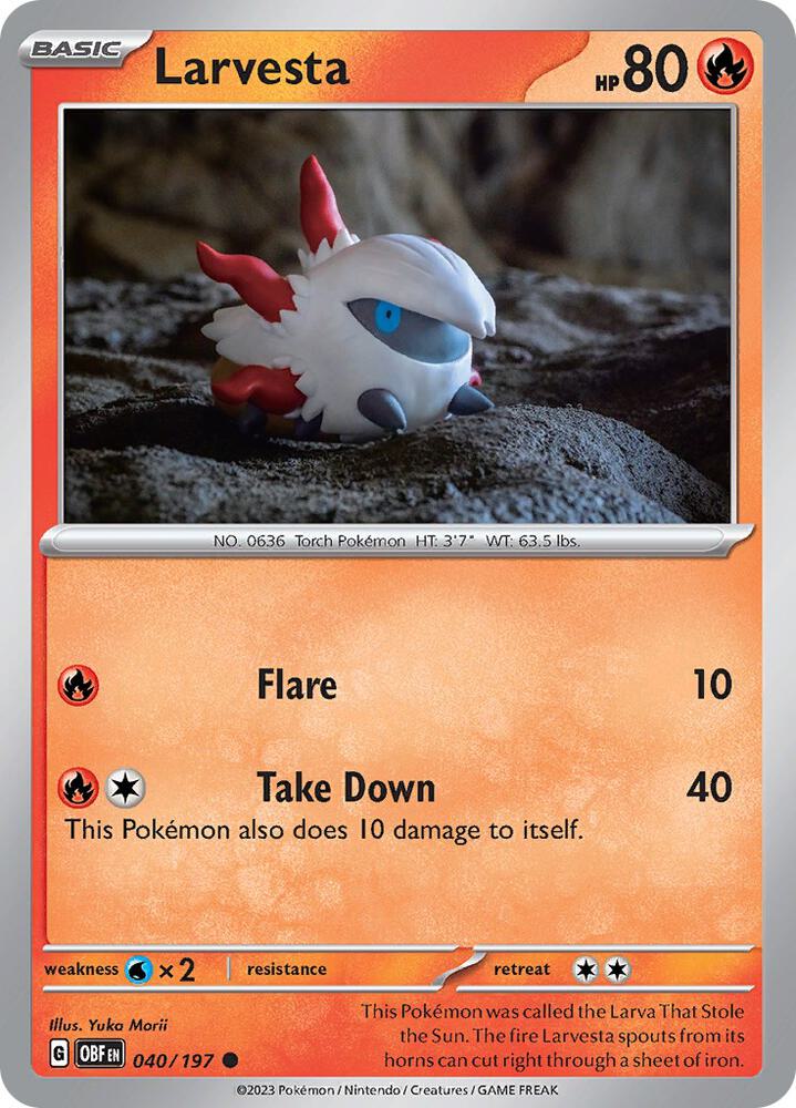Larvesta #40 - Obsidian Flames