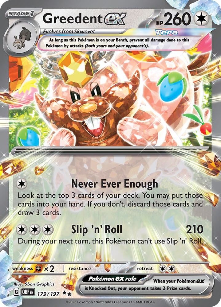 Greedent ex #179 - Obsidian Flames
