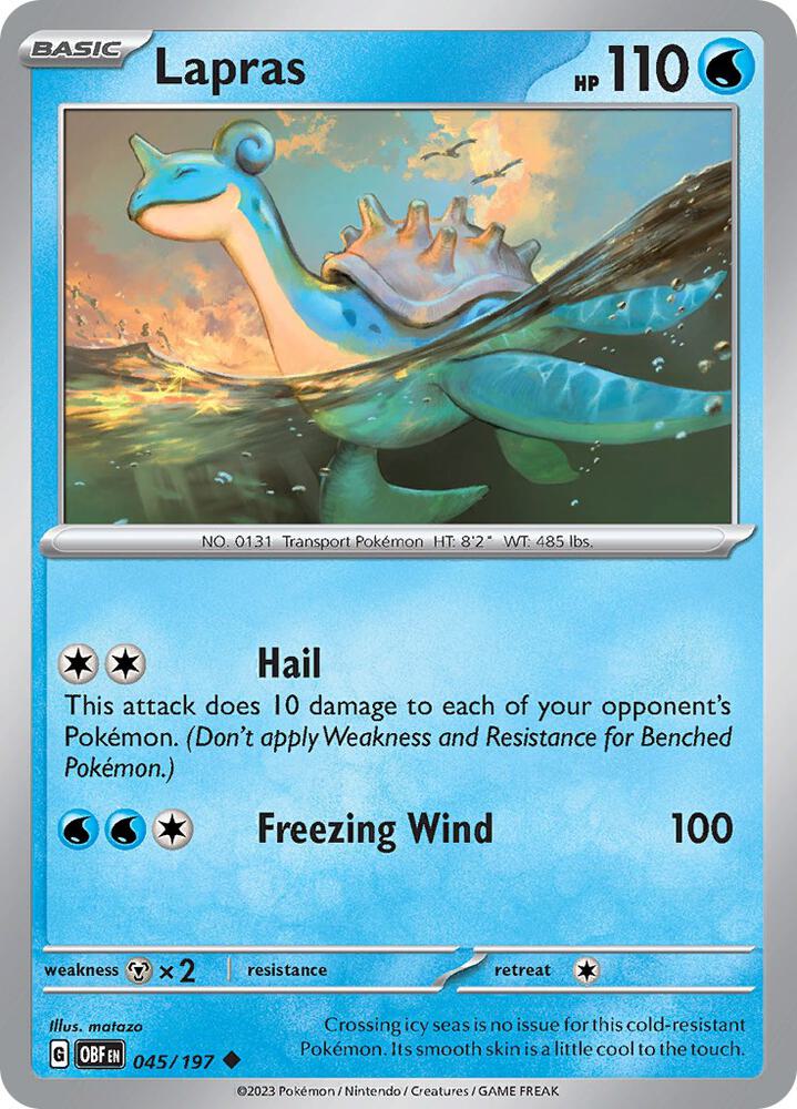Lapras #45 - Obsidian Flames