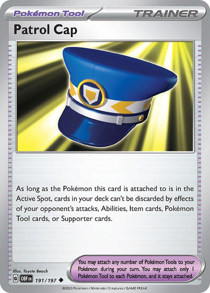 Patrol Cap #191 - Obsidian Flames