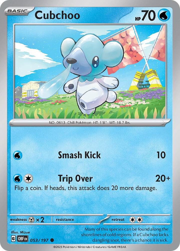 Cubchoo #53 - Obsidian Flames