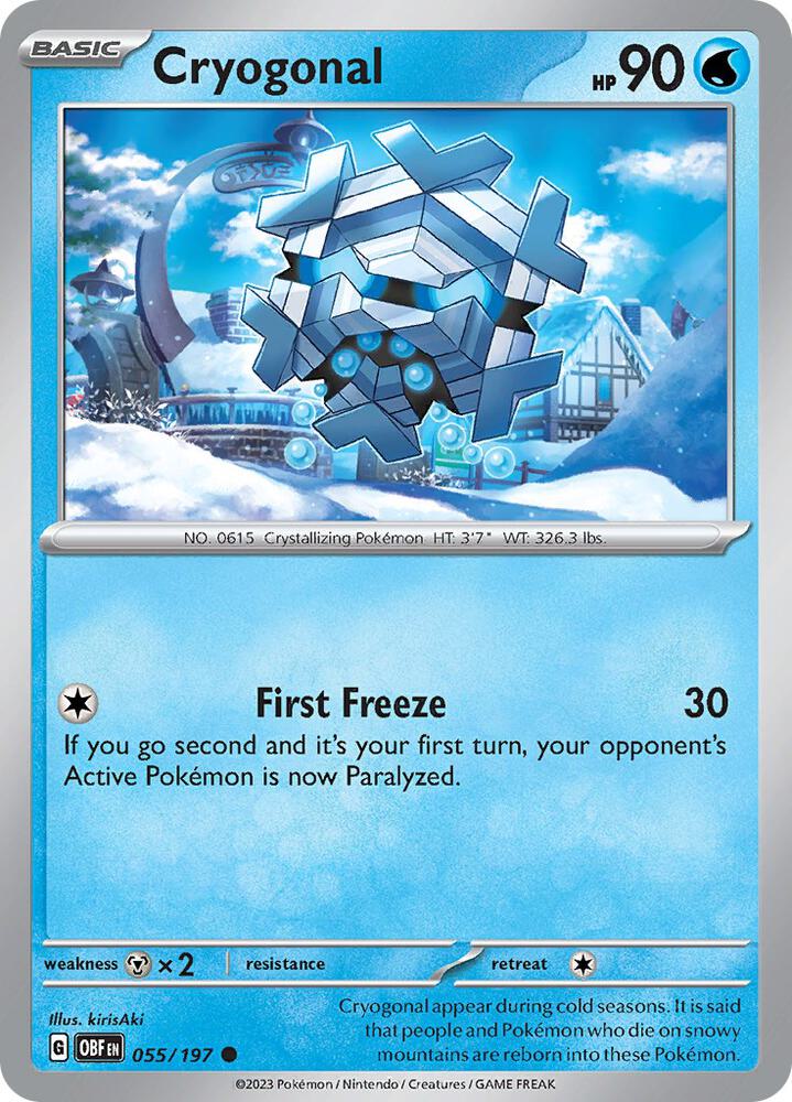 Cryogonal #55 - Obsidian Flames