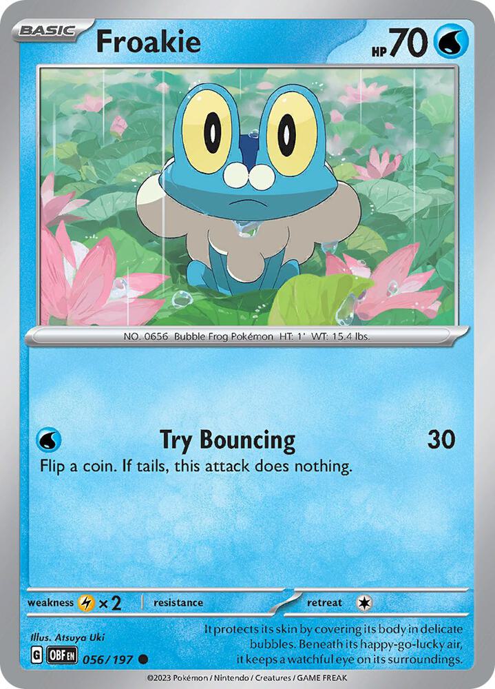 Froakie #56 - Obsidian Flames