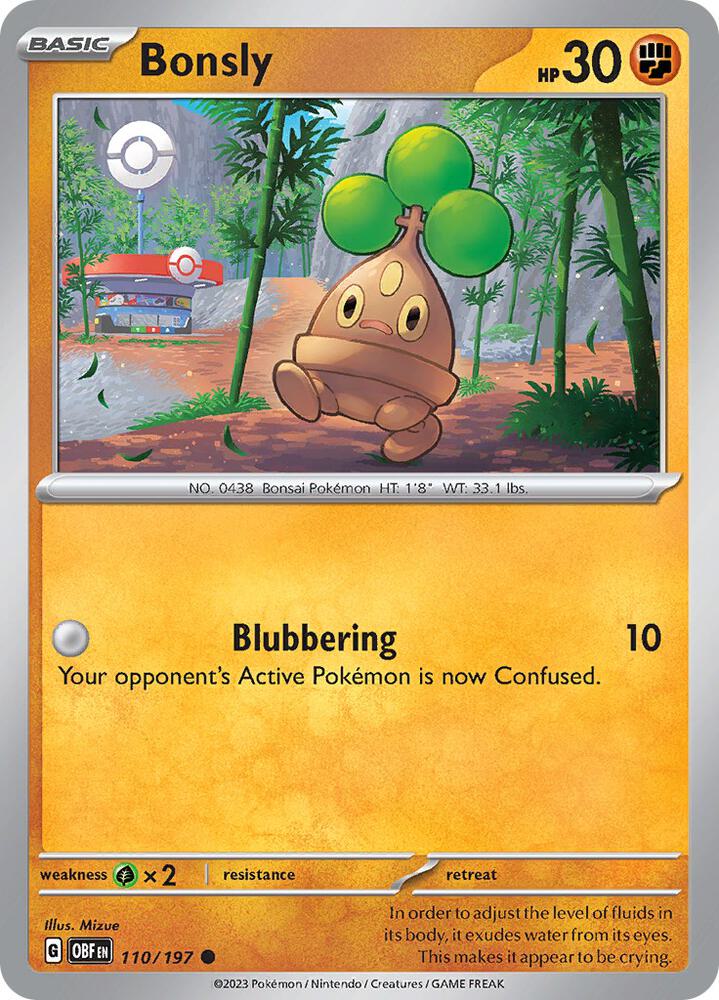 Bonsly #110 - Obsidian Flames
