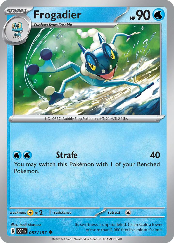 Frogadier #57 - Obsidian Flames