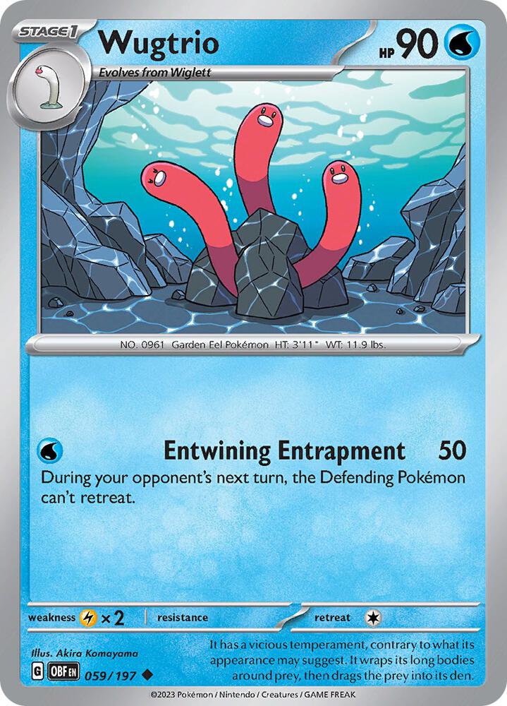 Wugtrio #59 - Obsidian Flames
