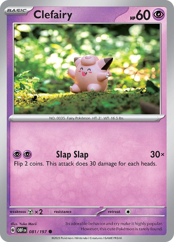 Clefairy #81 - Obsidian Flames
