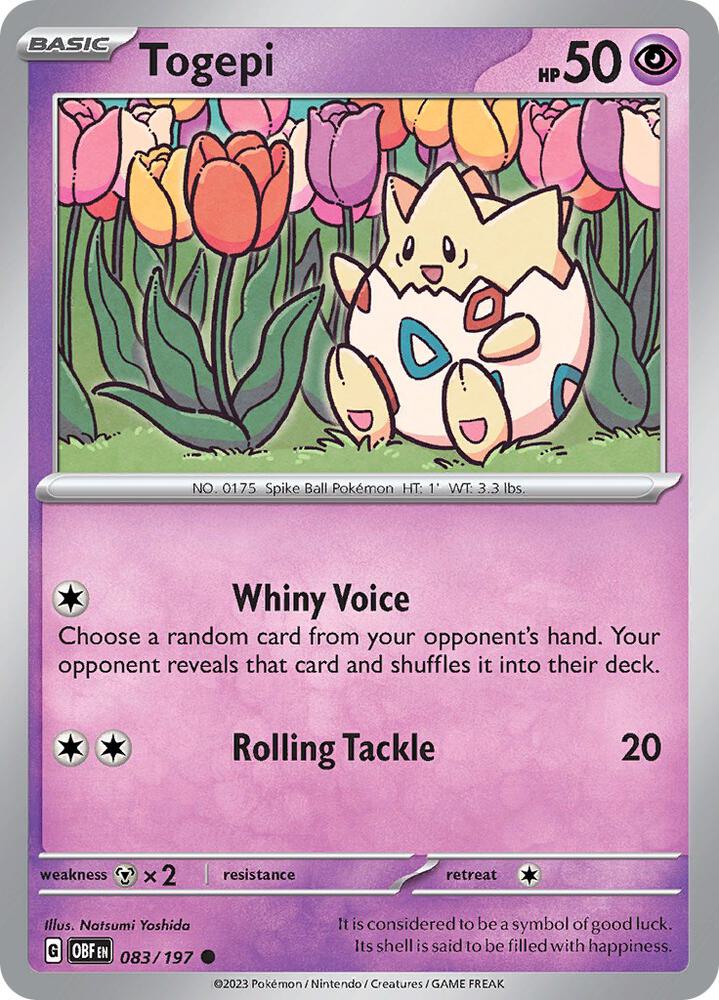 Togepi #83 - Obsidian Flames