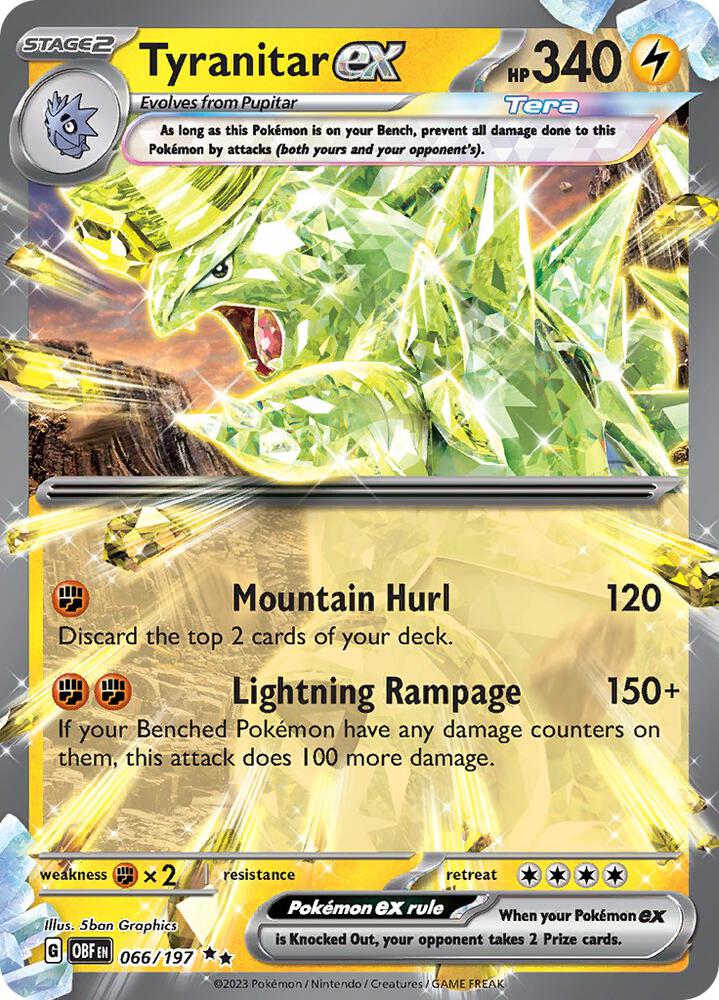 Tyranitar ex #66 - Obsidian Flames