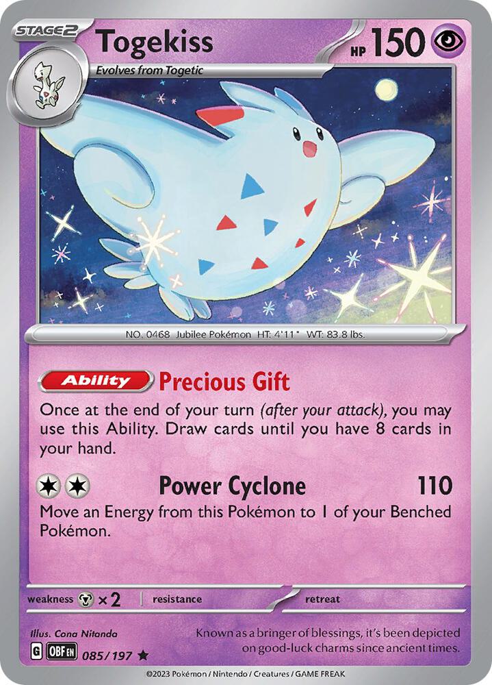 Togekiss #85 - Obsidian Flames