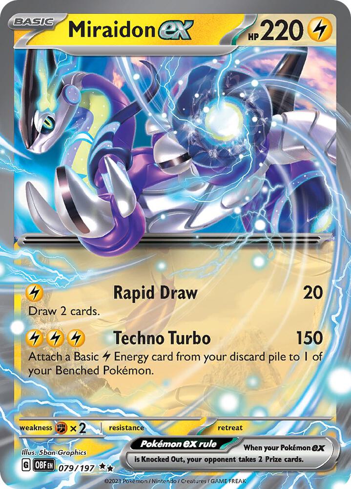 Miraidon ex #79 - Obsidian Flames