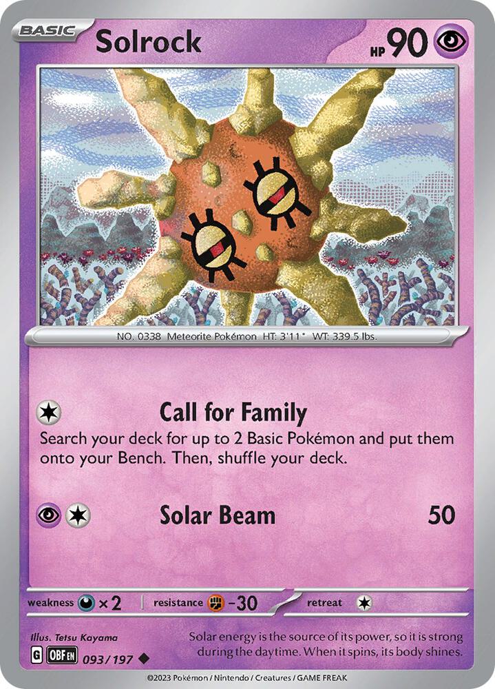 Solrock #93 - Obsidian Flames