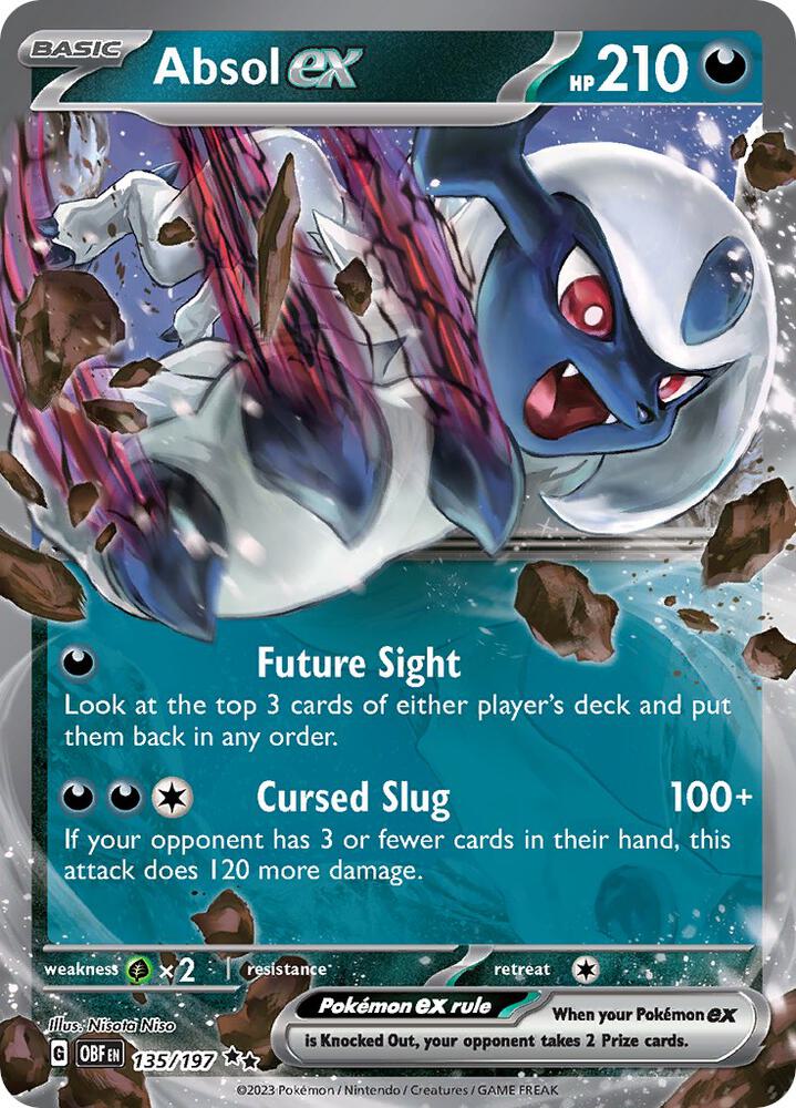Absol ex #135 - Obsidian Flames