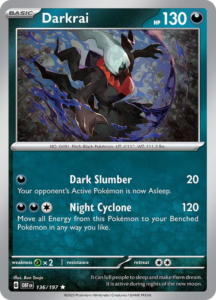 Darkrai #136 - Obsidian Flames