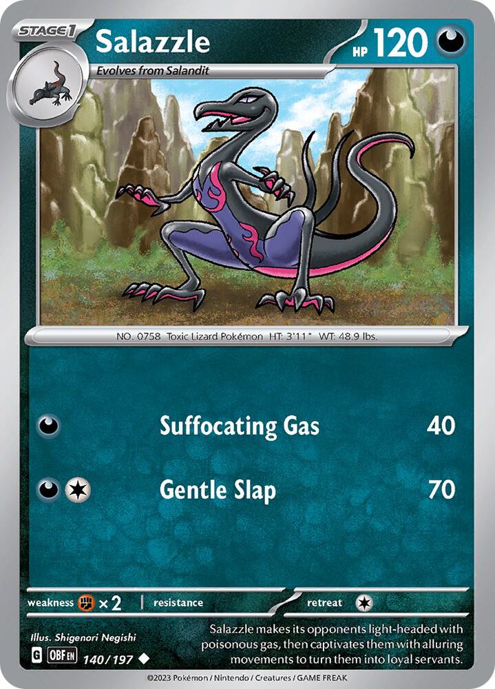 Salazzle #140 - Obsidian Flames