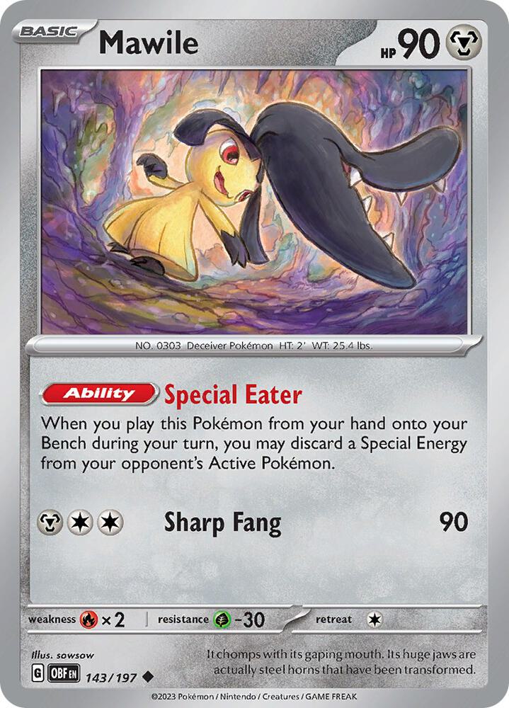 Mawile #143 - Obsidian Flames