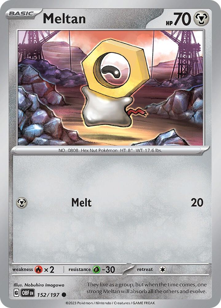 Meltan #152 - Obsidian Flames