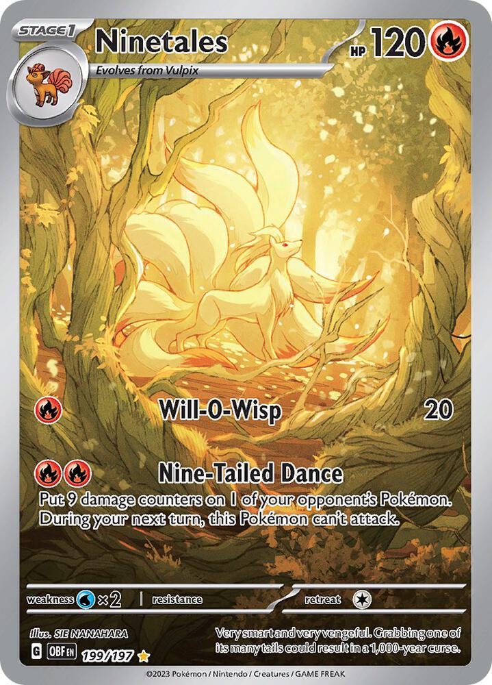 Ninetales -199/197 #199 - Obsidian Flames