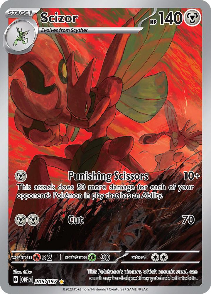 Scizor #205 - Obsidian Flames