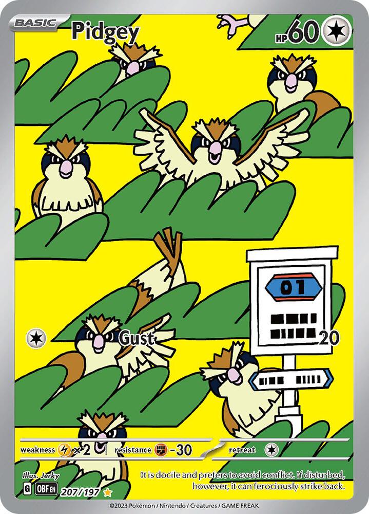 Pidgey #207 - Obsidian Flames