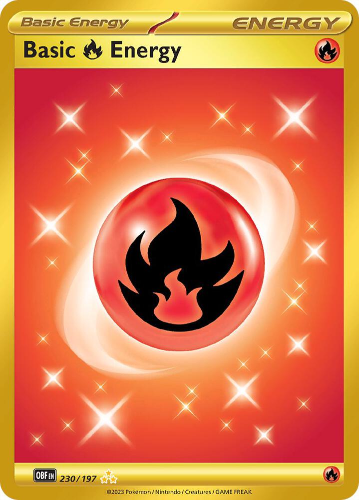 Basic Fire Energy #230 - Obsidian Flames