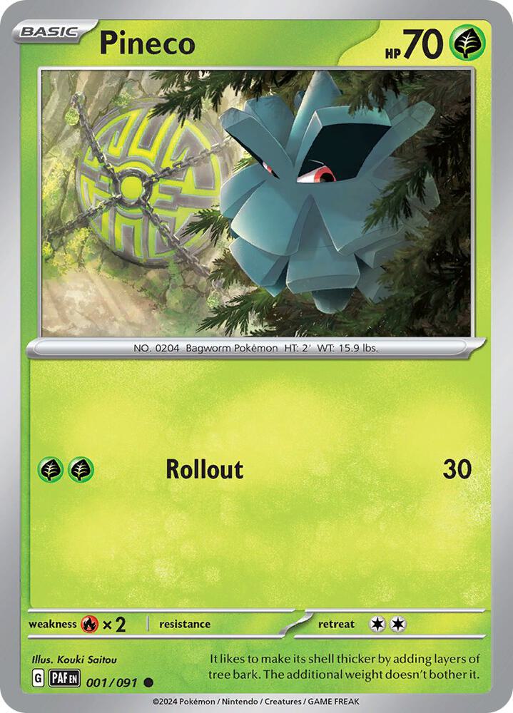 Pineco #1 - Paldean Fates