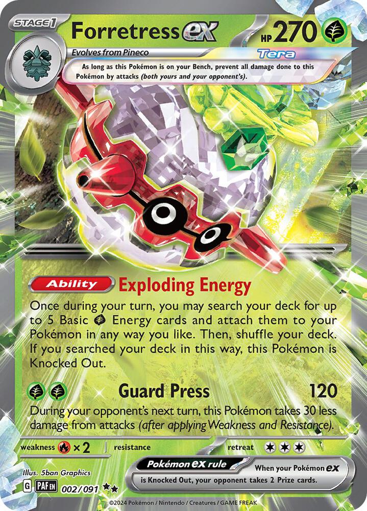 Forretress ex #2 - Paldean Fates