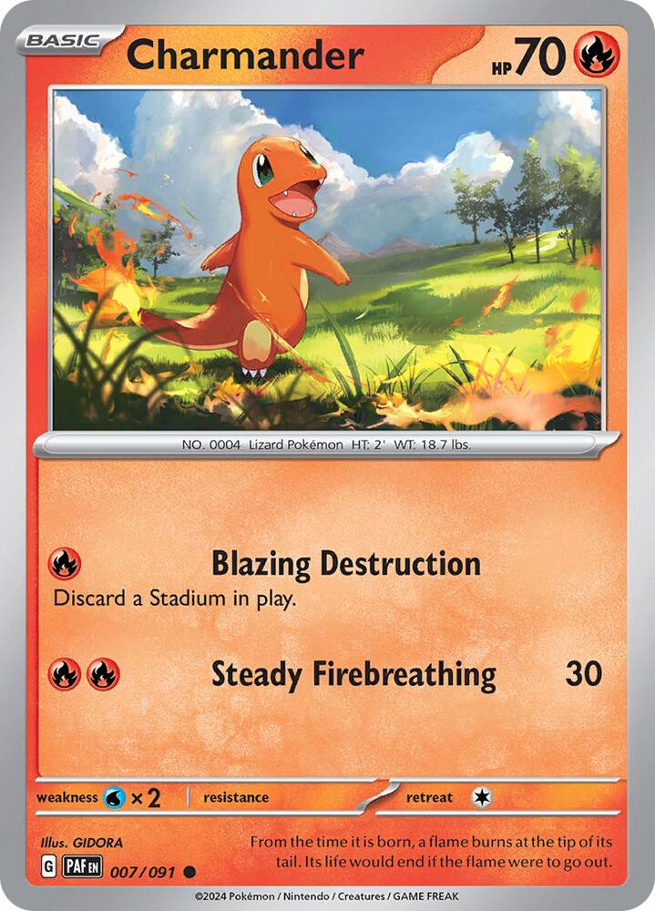Charmander #7 - Paldean Fates
