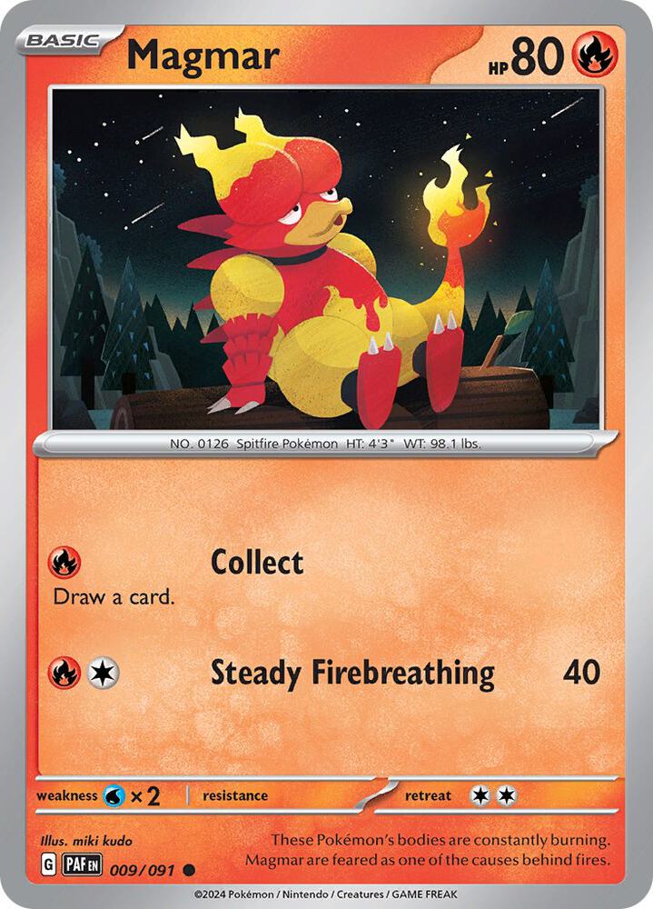 Magmar #9 - Paldean Fates