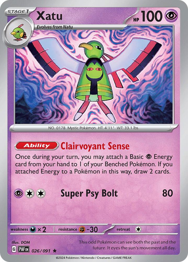 Xatu #26 - Paldean Fates