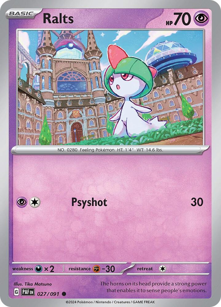 Ralts #27 - Paldean Fates