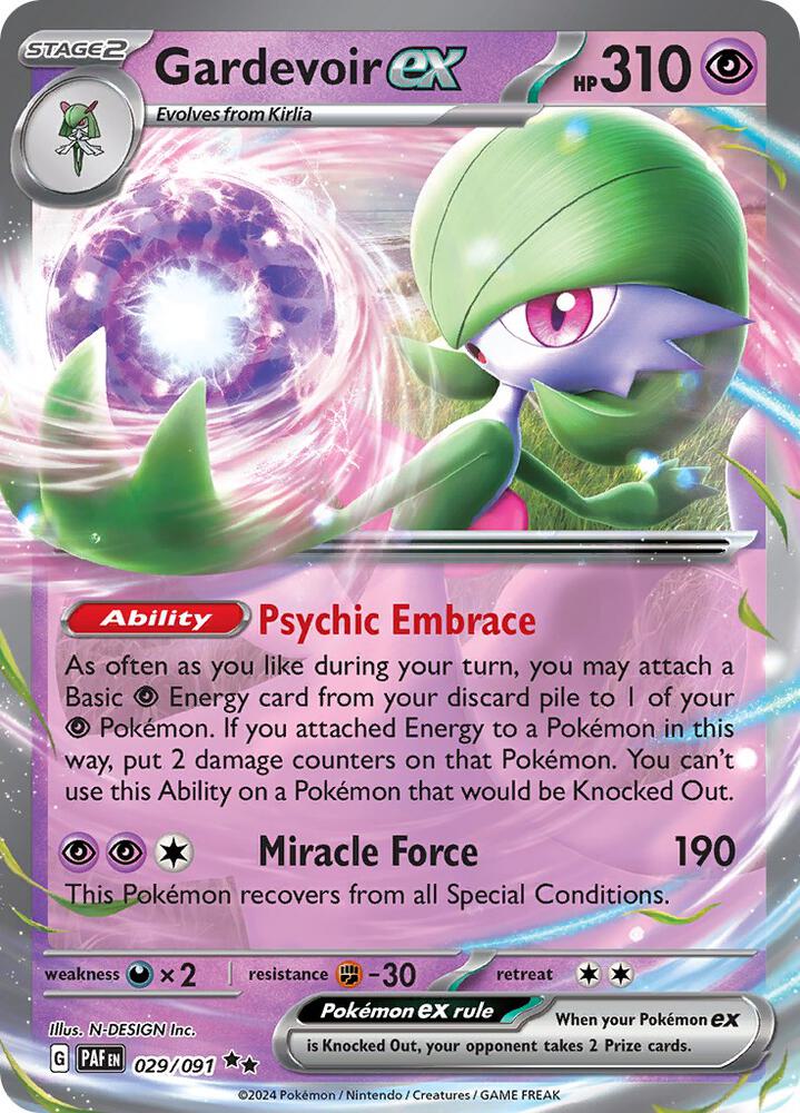 Gardevoir ex #29 - Paldean Fates