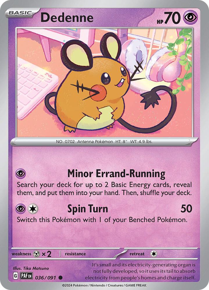 Dedenne #36 - Paldean Fates