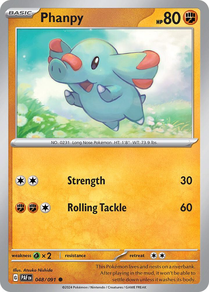 Phanpy #48 - Paldean Fates