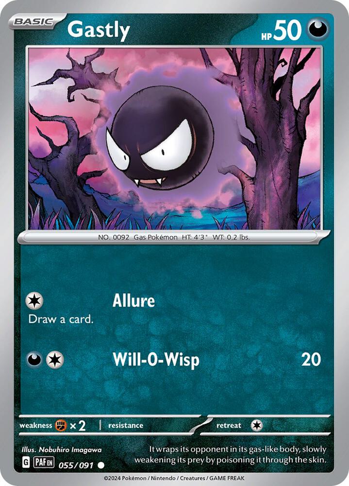 Gastly #55 - Paldean Fates