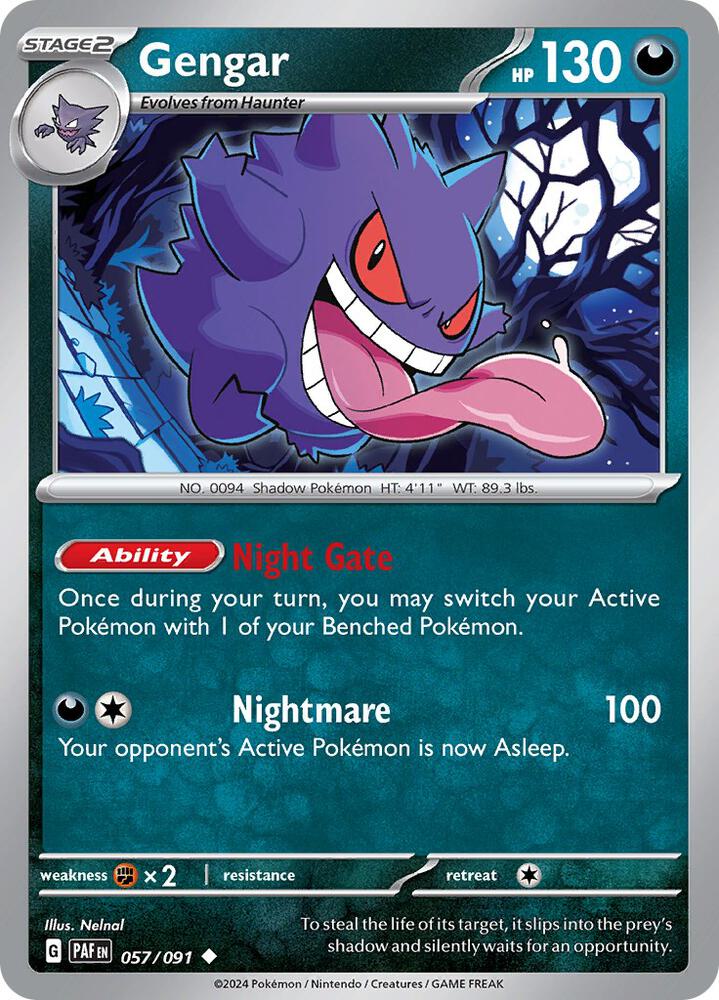 Gengar #57 - Paldean Fates