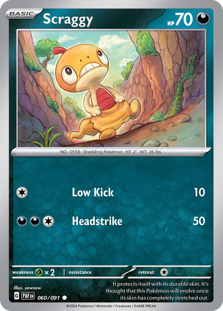Scraggy #60 - Paldean Fates