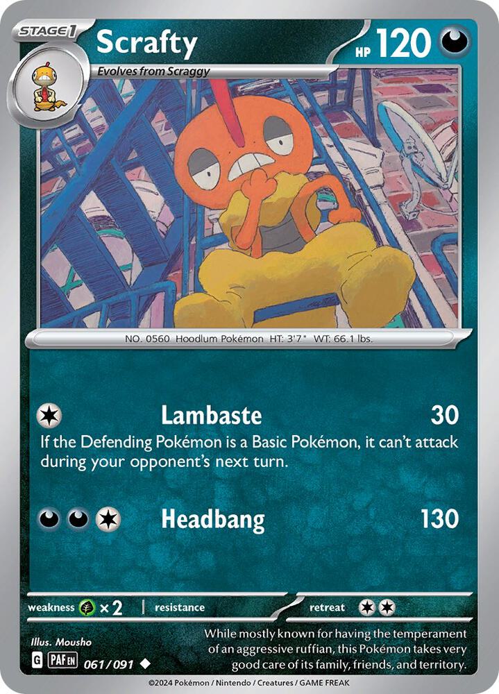 Scrafty #61 - Paldean Fates