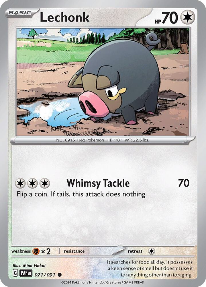 Lechonk #71 - Paldean Fates