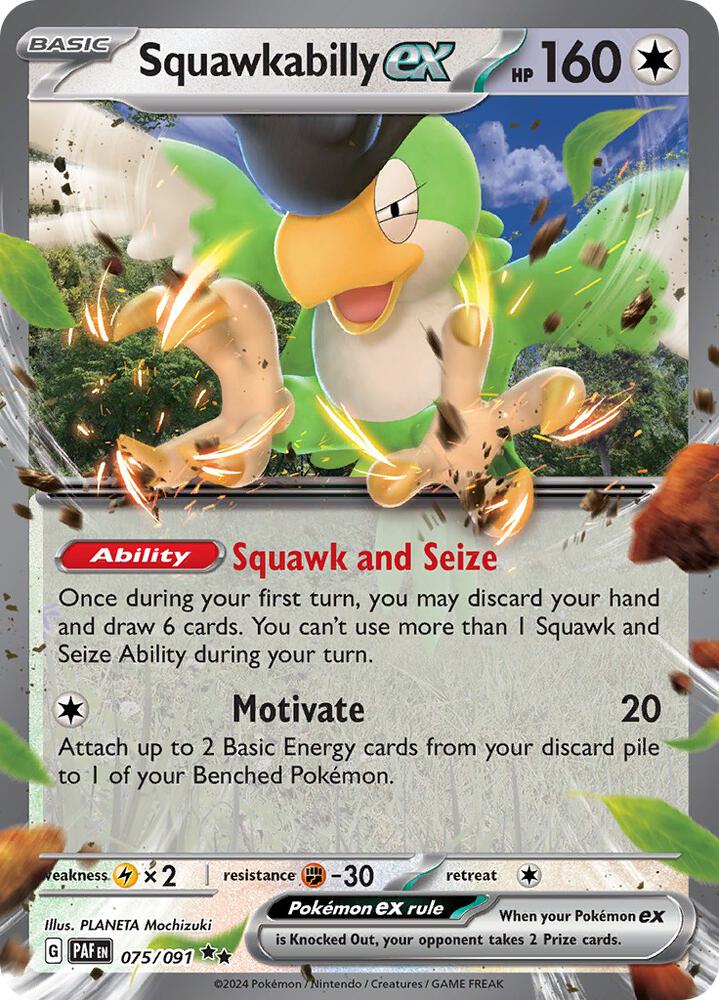 Squawkabilly ex #75 - Paldean Fates