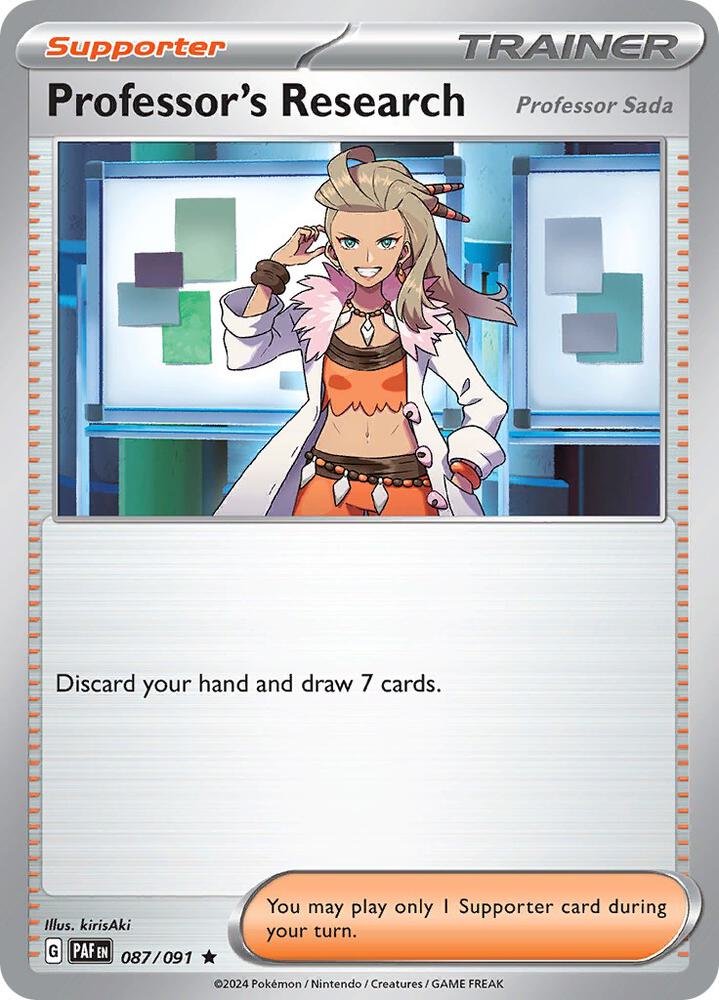 Professor's Research #87 - Paldean Fates